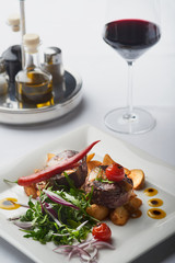 Grilled veal medallions.