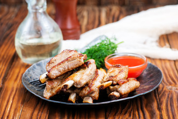 fried meat