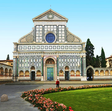 Fa&ccedil;ade le l'&eacute;glise nouvelle &agrave; Florence