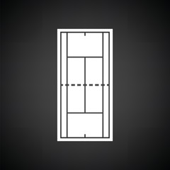 Tennis field mark icon