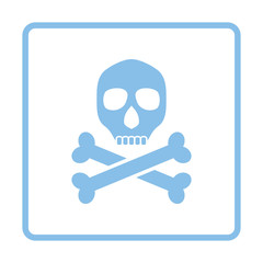 Poison sign icon