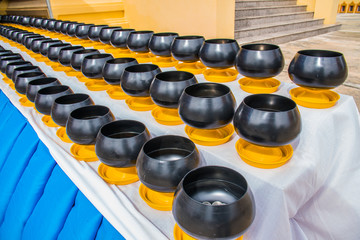 Buddhist  monk's alms bowl for make a merit