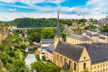 Panoramic cityscape of Luxembourg