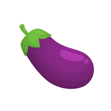 Eggplant vector isolated