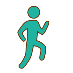 pictogram man icon over white background. colorful design. vector illustration