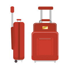 suitcase travel isolated icon vector illustration design