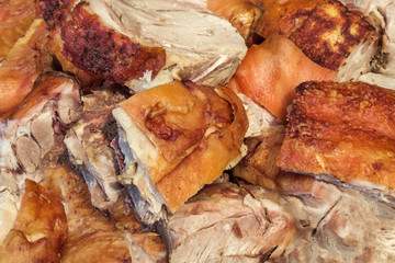 Spit Roasted Pork Slices Detail
