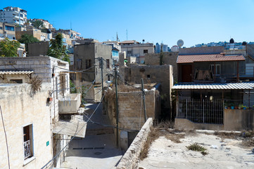 The city view of Nazareth, Israel