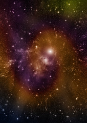 Fototapeta premium galaxy in a free space