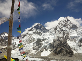 Mt Everest, the Black Mountain, in beautiful sunshine
