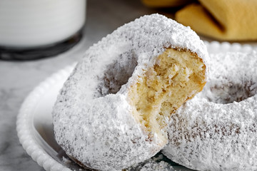 Powdered Sugar Donuts