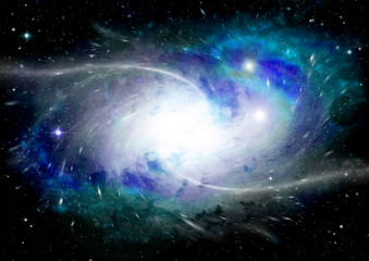Obraz premium galaxy in a free space