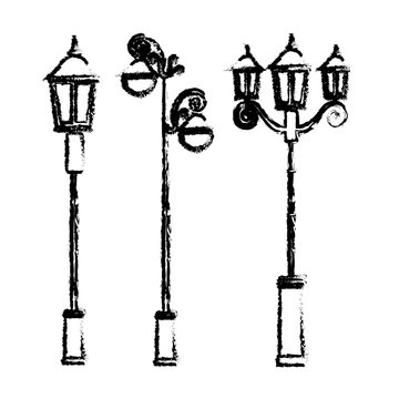 Street Lamp Sketch Vector Images over 1000