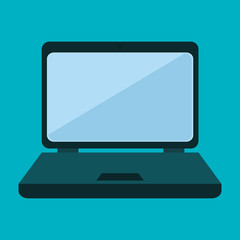 laptop computer technology isolated icon vector illustration design