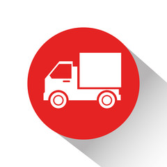 truck delivery service isolated icon vector illustration design