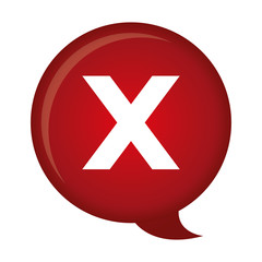 x reject icon image vector illustration design 