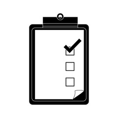 checklist with square cases icon image vector illustration design 