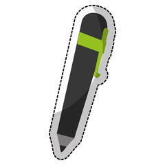 single pen icon image vector illustration design 