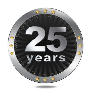 25 years anniversary silver badge
