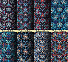 Weave Patterns Blue Backgrounds