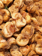 dried figs for sale in the stand of typical products of the Medi