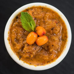 tasty seabuckthorn sorbet jam