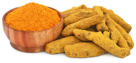 Whole and ground turmeric