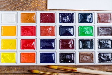 watercolor paints