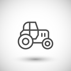 Tractor line icon