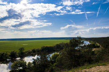 Obraz premium The field River horns