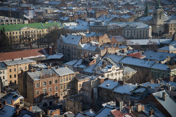 View on roofs of old city