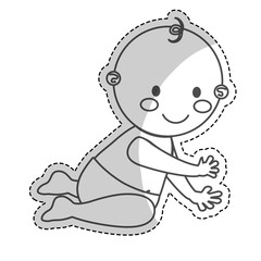 happy baby boy  icon image vector illustration design 