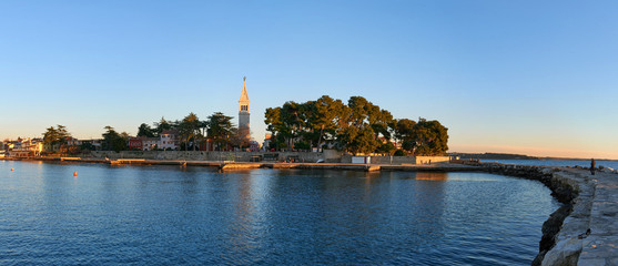 Obraz premium Coastal town of Novigrad on the Istria Peninsula in Croatia - panorama