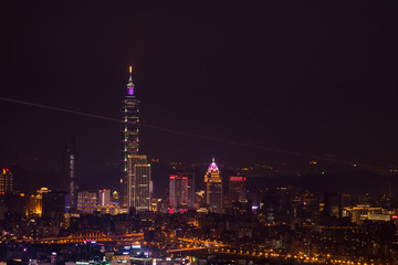 Fototapeta na wymiar Taipei Night View