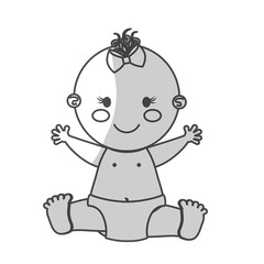 happy baby girl  icon image vector illustration design 