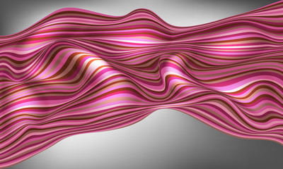 Abstract background with stripes and folds