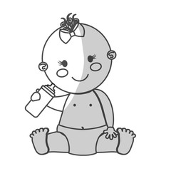 happy baby girl  icon image vector illustration design 