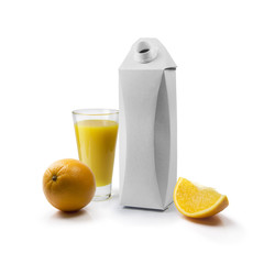 Packing template for juice