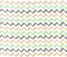 Watercolor stripes background, chevron.