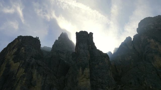 4k UHD time lapse light and shadows in summit clouds 11522
