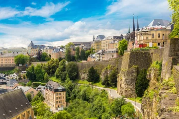 Schilderijen op glas Panoramic cityscape of Luxembourg © Sergii Figurnyi