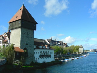 Fototapeta na wymiar Aufnahme aus Konstanz am Bodensee