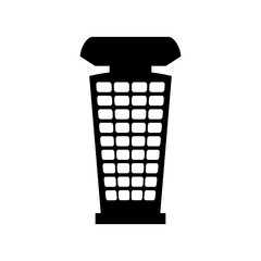 hotel building icon over white background. vector illustration