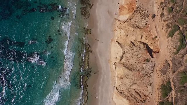 Symmetric aerial video, sea and coast