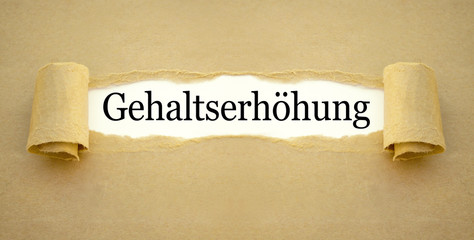 Gehaltserhöhung