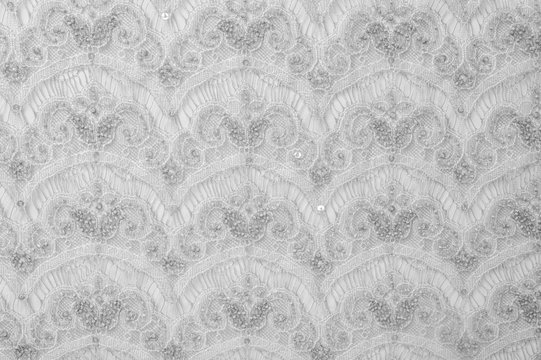 Lace texture on fabric
