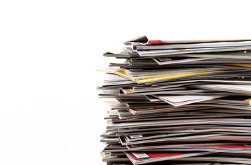 Stack of magazines