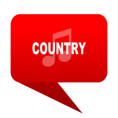 music country bubble red icon