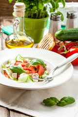 Fresh mediterranean salad.