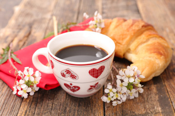 coffee and croissant